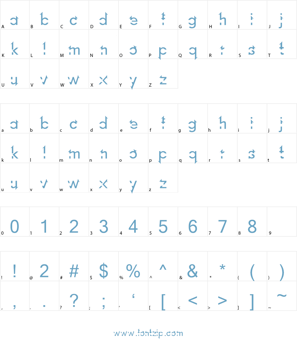 Lost Link Font Character